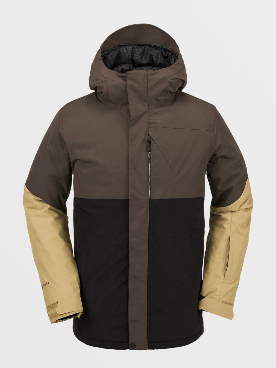 Men Volcom Jackets | Mens L Gore-Tex Jacket Brown