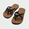 Women Volcom Sandals | Eco Concourse Trail Sandals Black