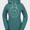 Women Volcom Hoodies & Sweatshirts | Womens Costus Pullover Fleece Balsam