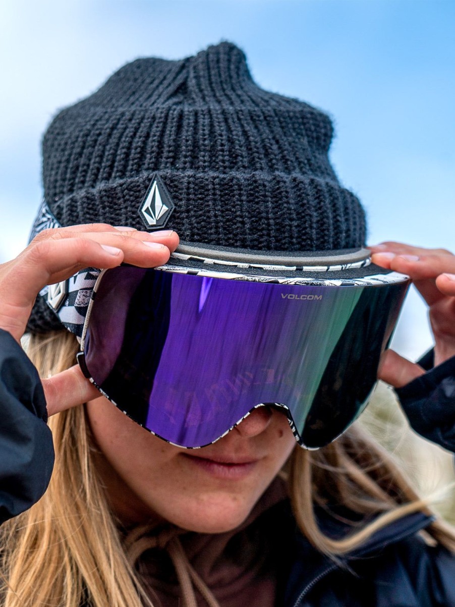 Women Volcom Accessories | Odyssey Goggle - Op Art/Chrome+Bl Purple