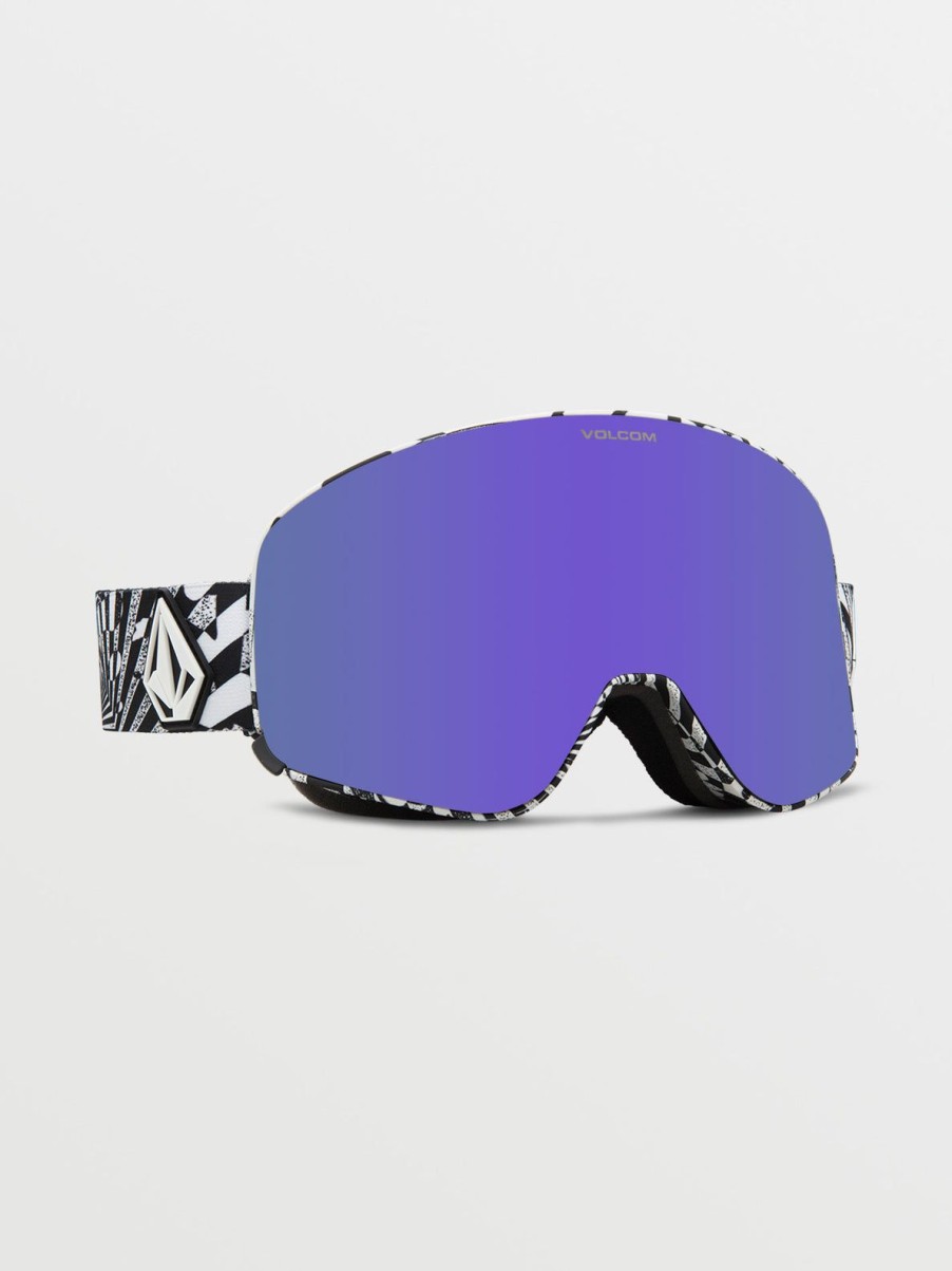 Women Volcom Accessories | Odyssey Goggle - Op Art/Chrome+Bl Purple