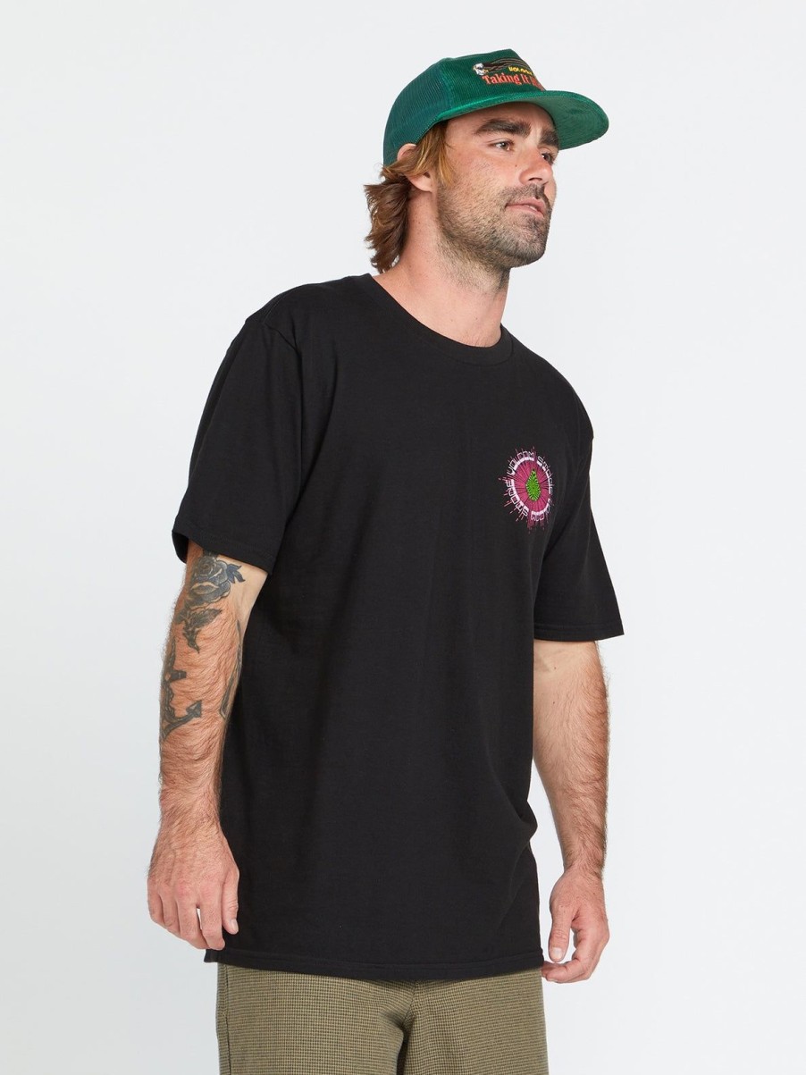 Men Volcom T-Shirts & Tanks | 1800 Stone Short Sleeve Tee Black