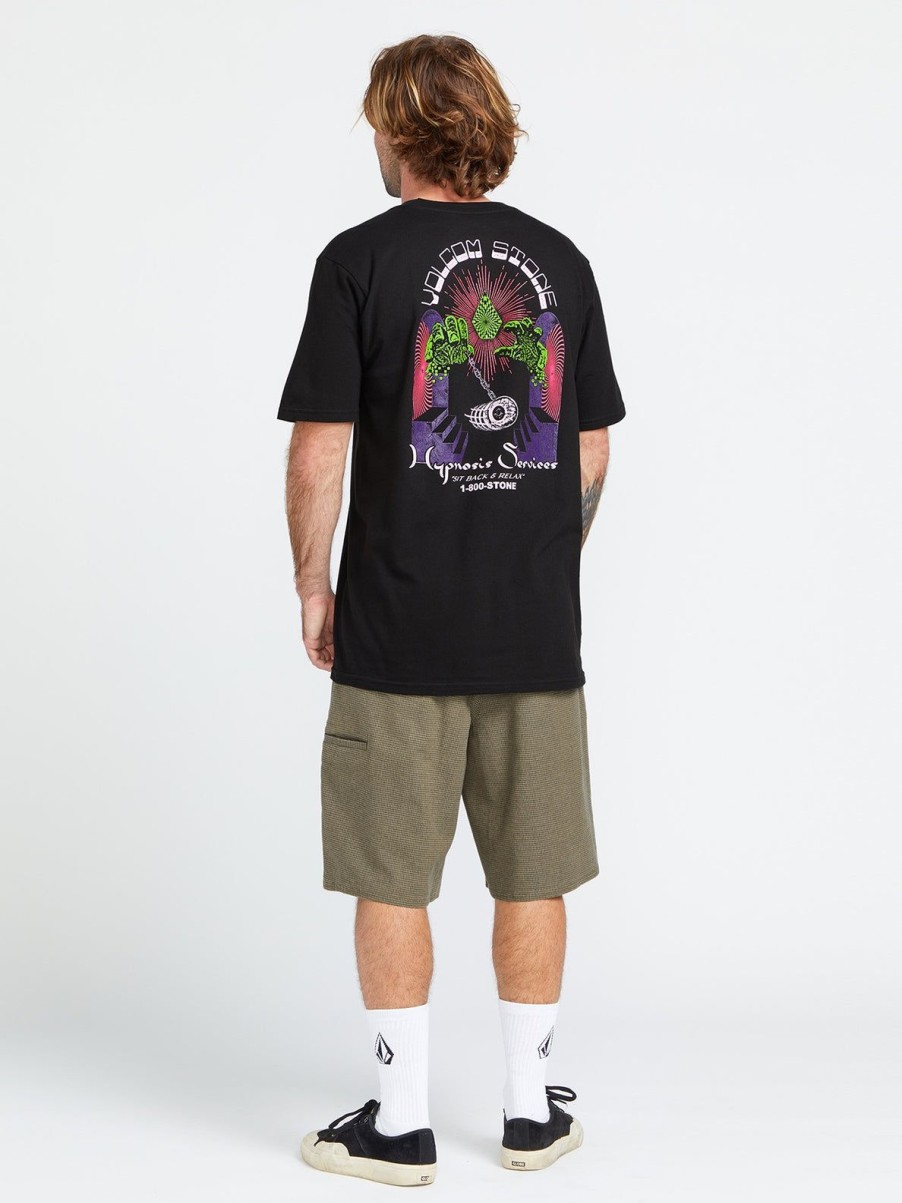 Men Volcom T-Shirts & Tanks | 1800 Stone Short Sleeve Tee Black