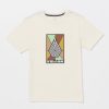 Kids Volcom | Little Boys Mosiac Short Sleeve Tee - Off White Heater Off White Heather