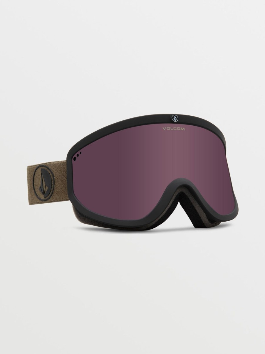 Men Volcom Goggles | Footprints Goggle - Military/Black/Light +Bl Bronze