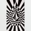 Men Volcom Accessories | Stone Ray Towel Black White