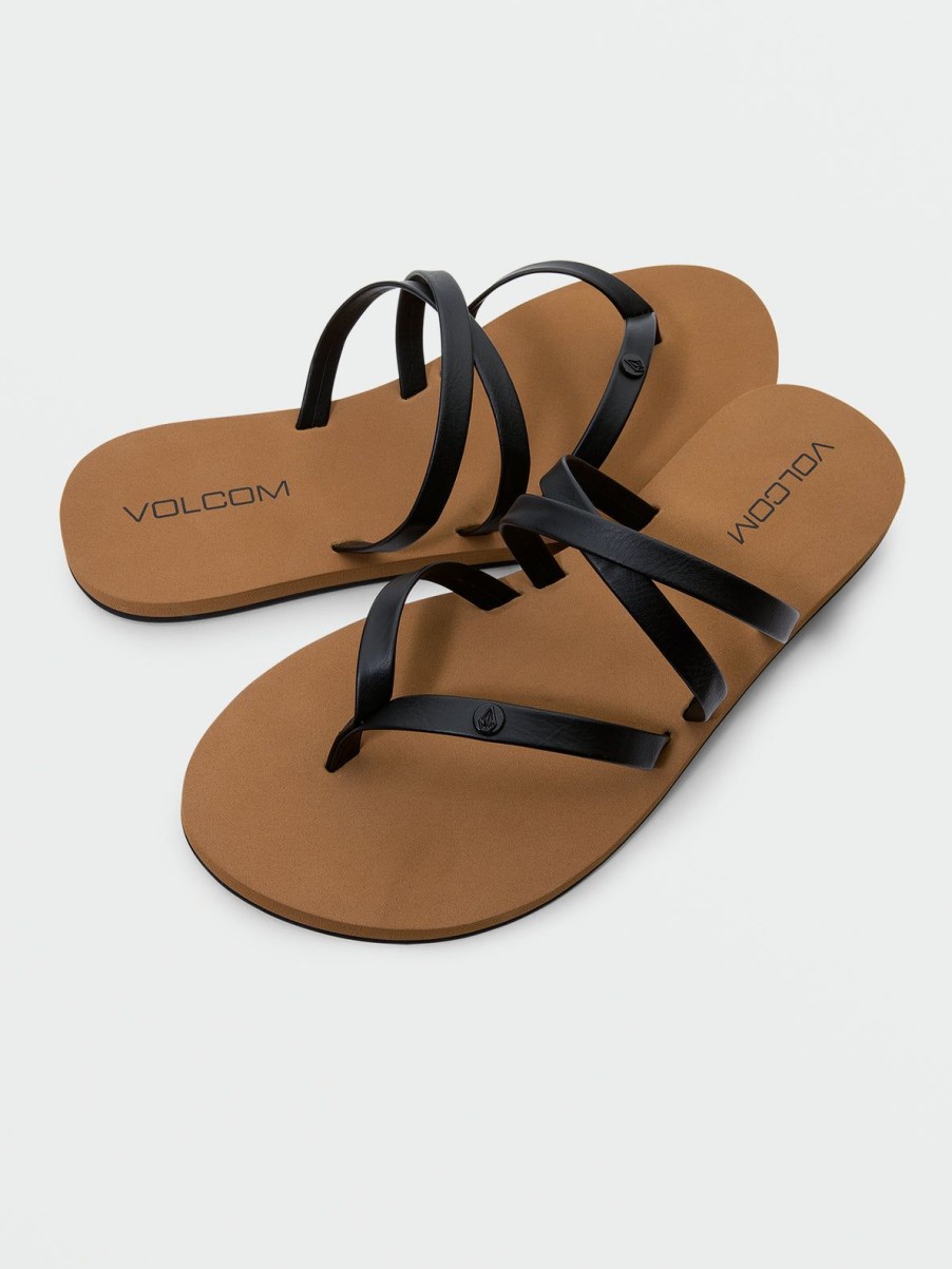 Women Volcom Sandals | Easy Breezy Ii Sandals Black