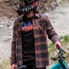 Men Volcom Mountain Biking | Netastone Flannel Long Sleeve Shirt Stealth