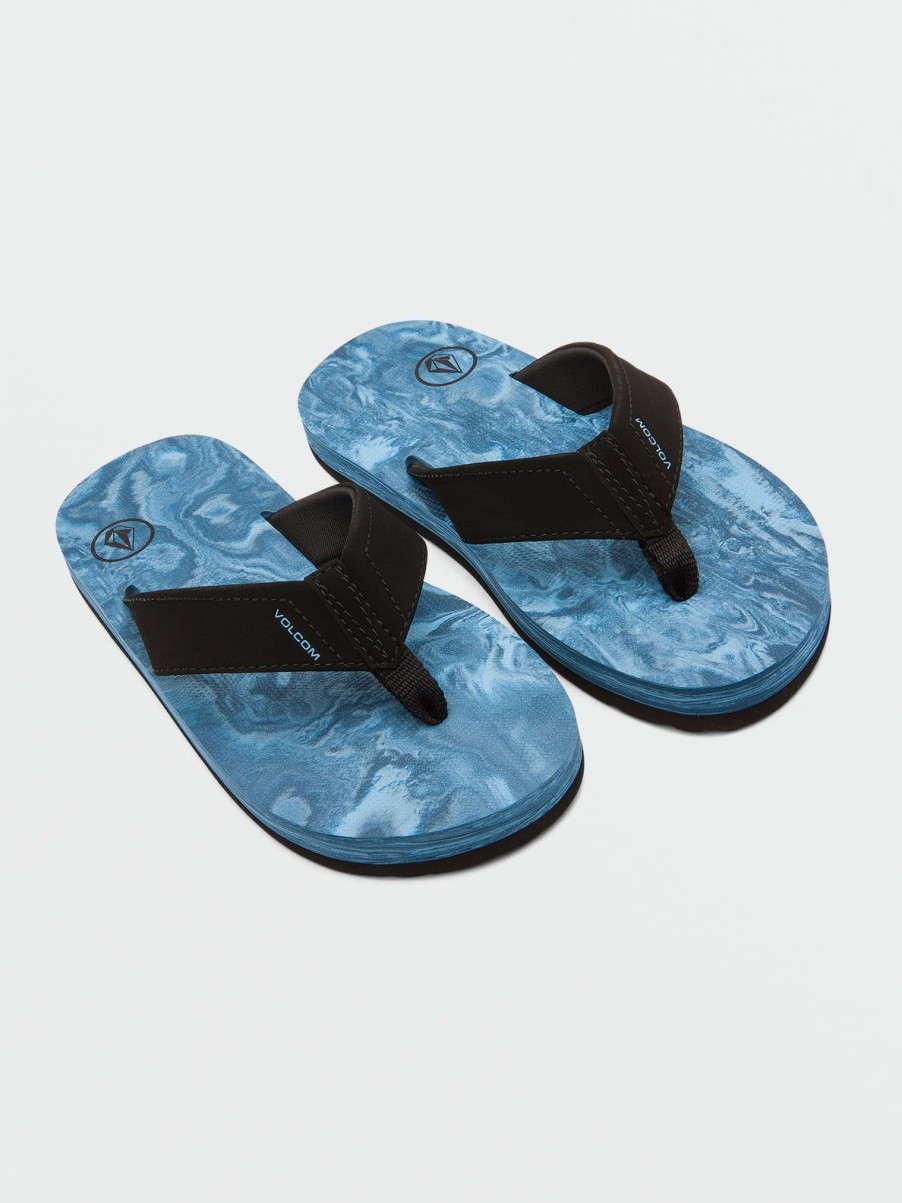 Boys Volcom | Little Boys Victor Big Youth Sandals Aged Indigo