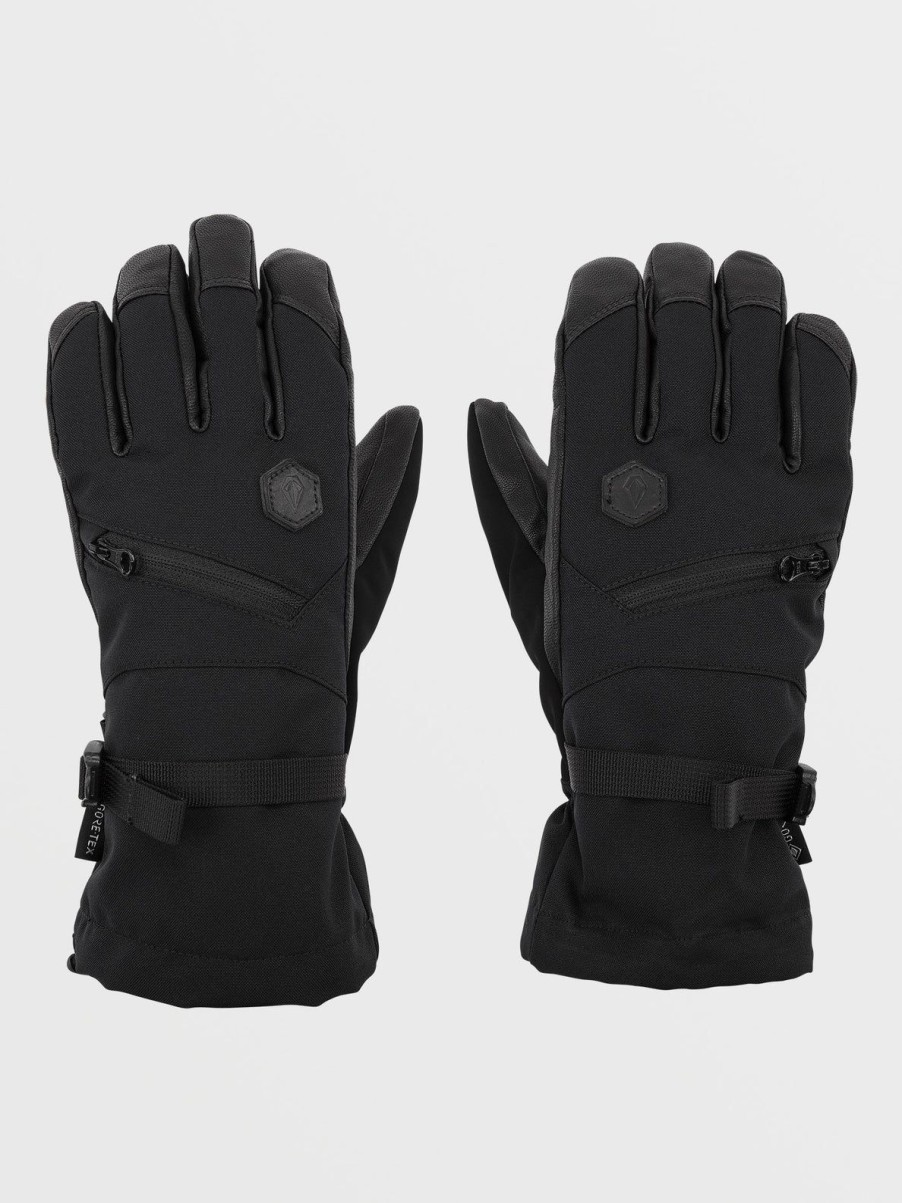 Women Volcom Gloves & Mitts | Womens Skye Gore-Tex Over Gloves Black