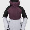 Women Volcom Jackets | Womens V.Co Aris Insulated Gore Jacket Blackberry