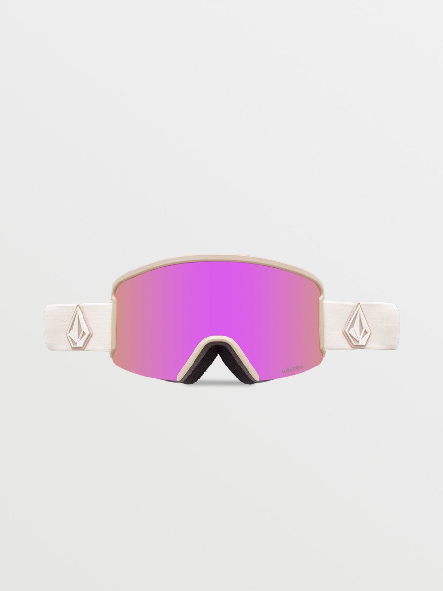 Men Volcom Goggles | Garden Goggle - Khakiest/Sand/Chrome+Bl Pink