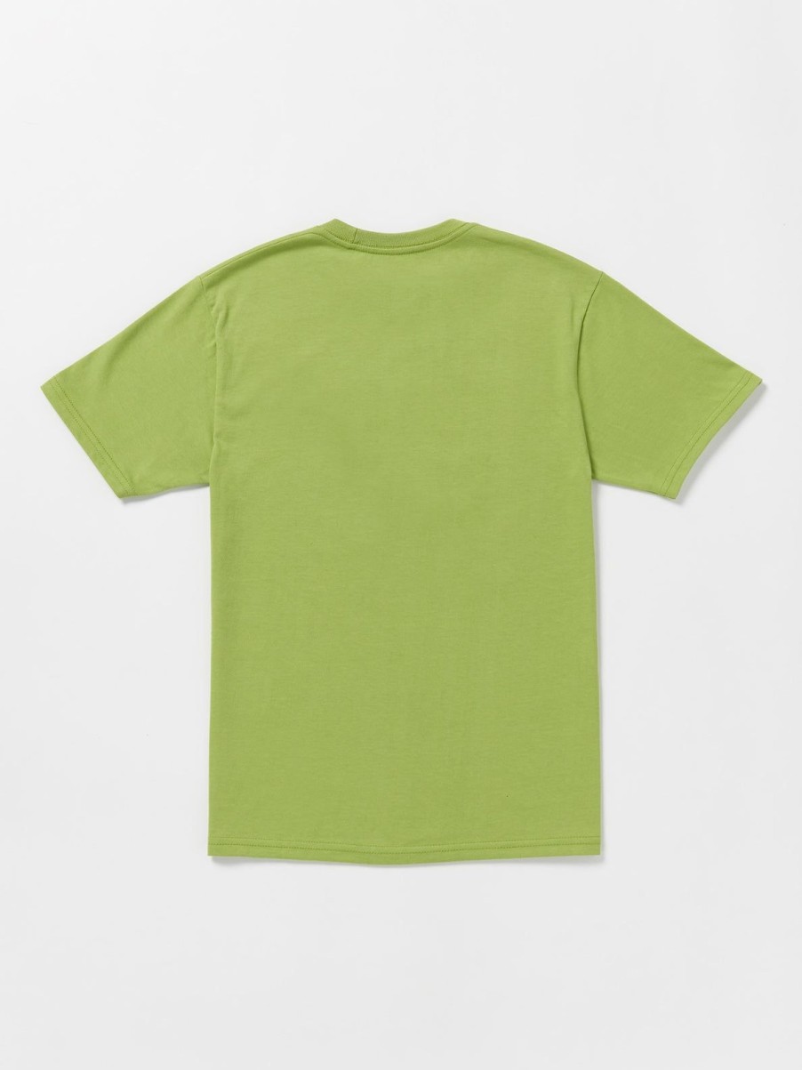 Boys Volcom T-Shirts & Tanks | Little Boys Bone Slide Short Sleeve Tee Seaweed Green