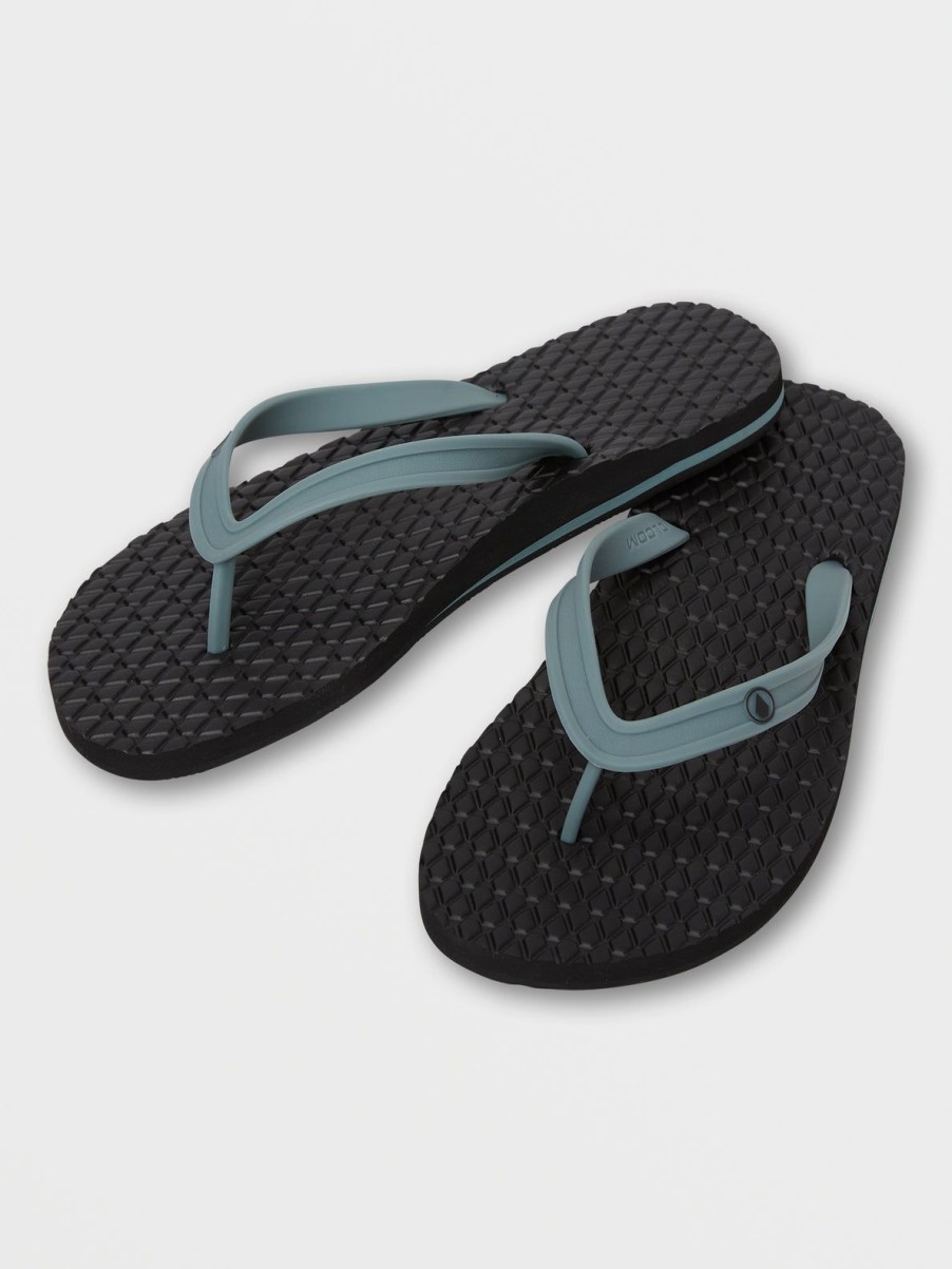 Men Volcom Sandals | Mens Eco Concourse Sandals Blue Combo