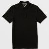 Men Volcom Golf | Wowzer Polo Short Sleeve Shirt Black