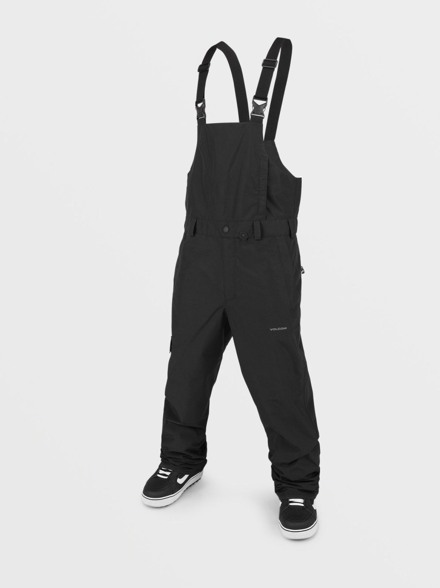 Men Volcom Pants | Mens V.Co Sparta Bib Overalls Black