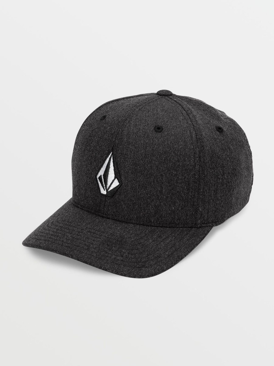 Men Volcom Golf | Full Stone Heather Flexfit Hat Charcoal Heather