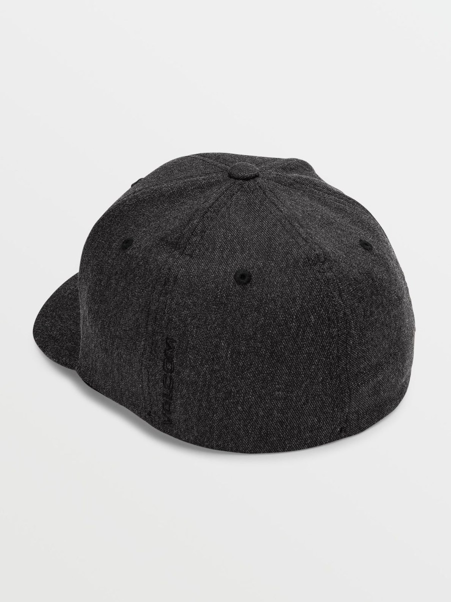 Men Volcom Golf | Full Stone Heather Flexfit Hat Charcoal Heather