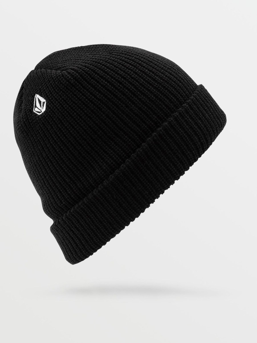 Men Volcom Accessories | Full Stone Beanie Black