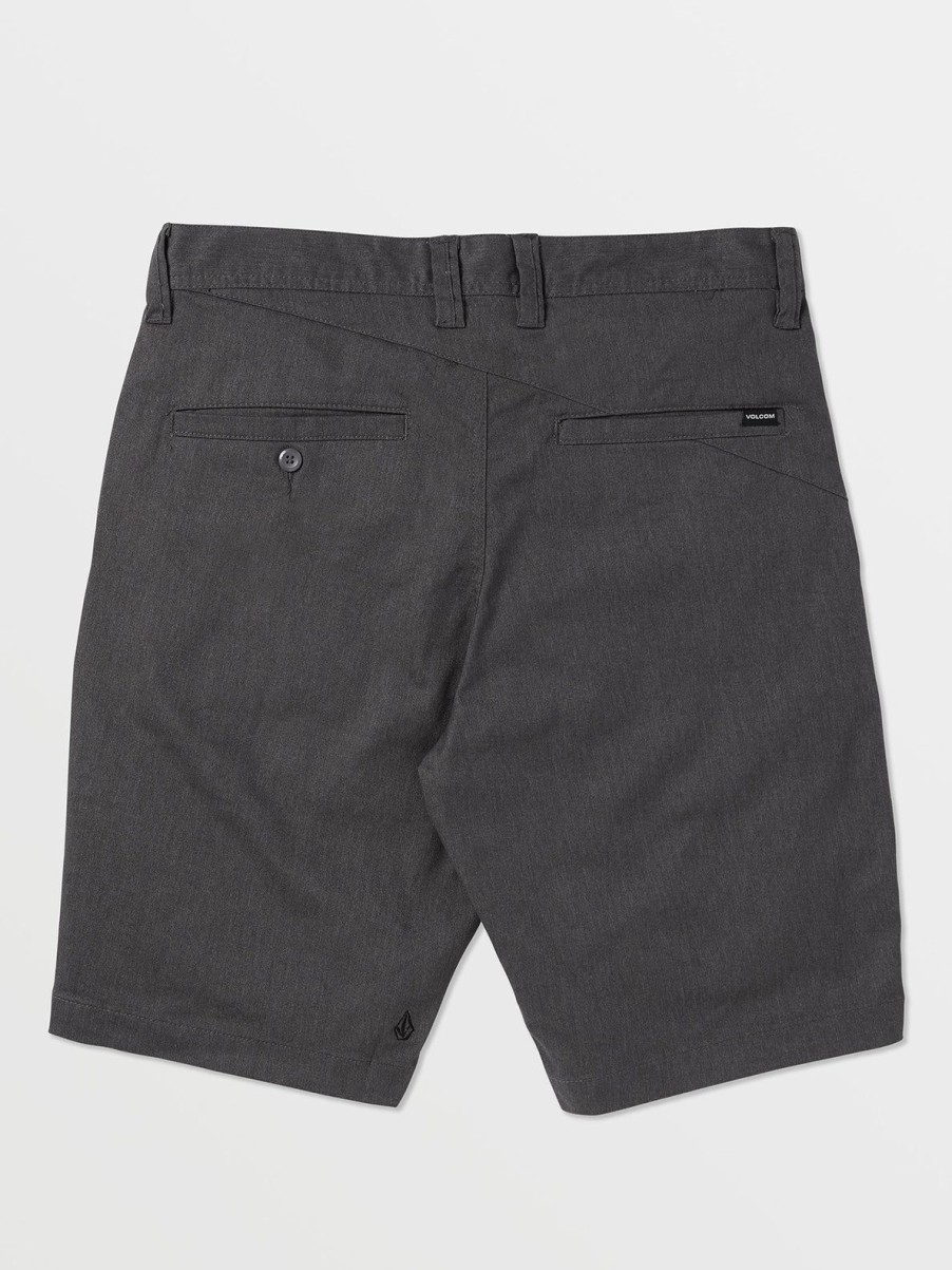 Men Volcom Golf | Frickin Modern Stretch Chino Shorts Charcoal Heather