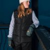 Women Volcom Jackets | Womens Stone Castine Puff Vest Black