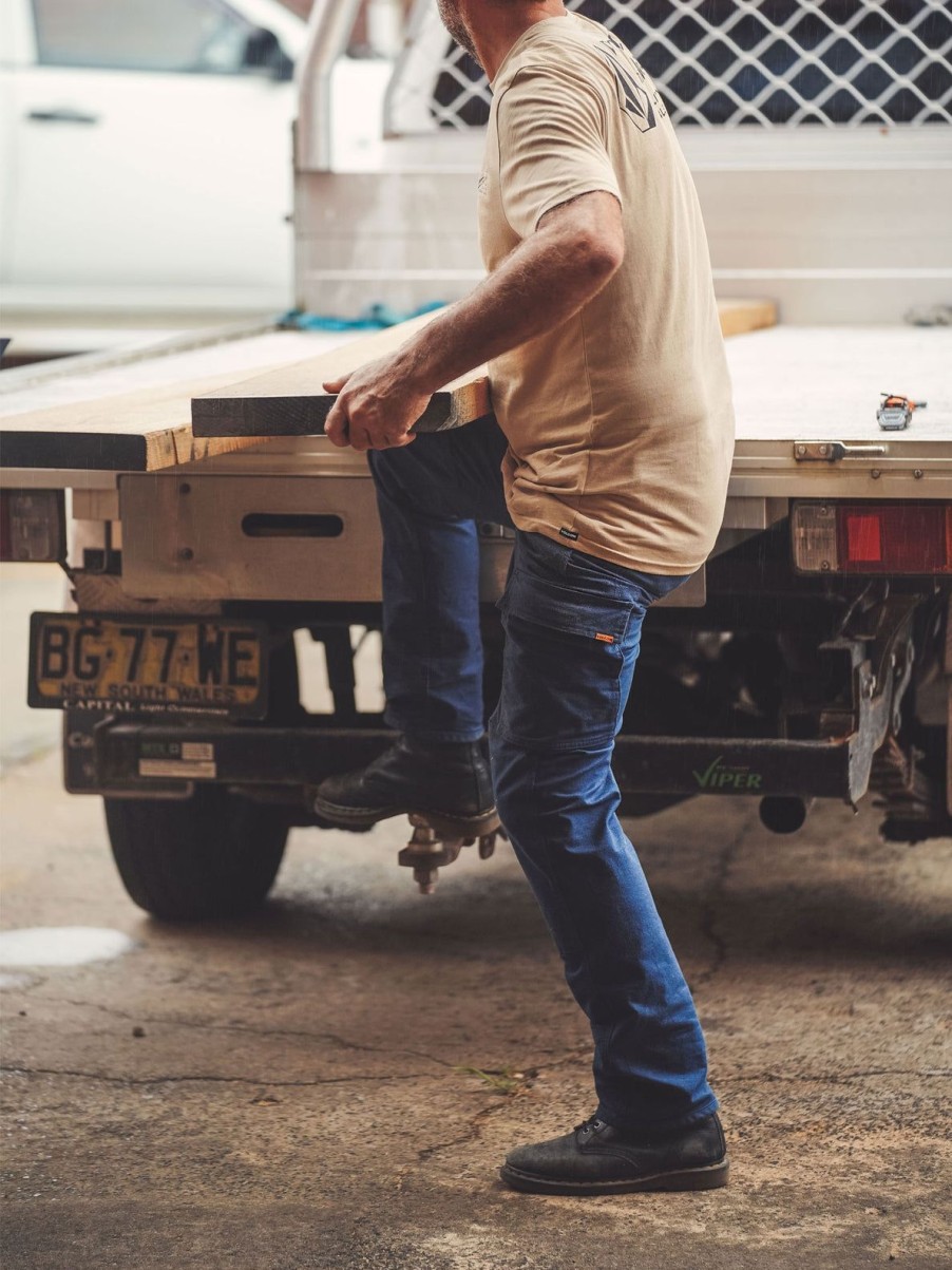 Men Volcom Pants | Caliper Work Pants Navy