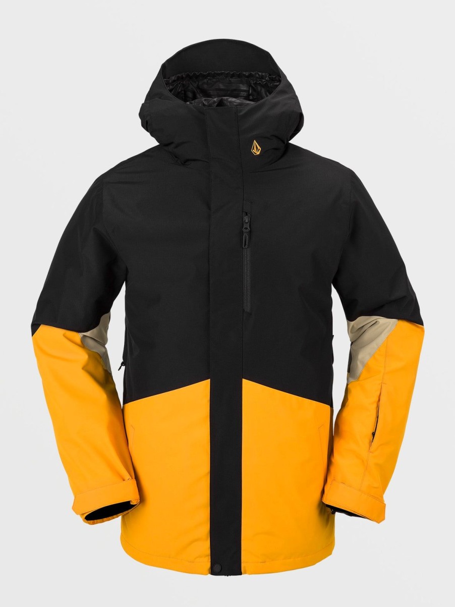 Men Volcom Jackets | Mens Vcolp Jacket Gold