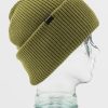 Men Volcom Beanies | Mens Roller Beanie Moss