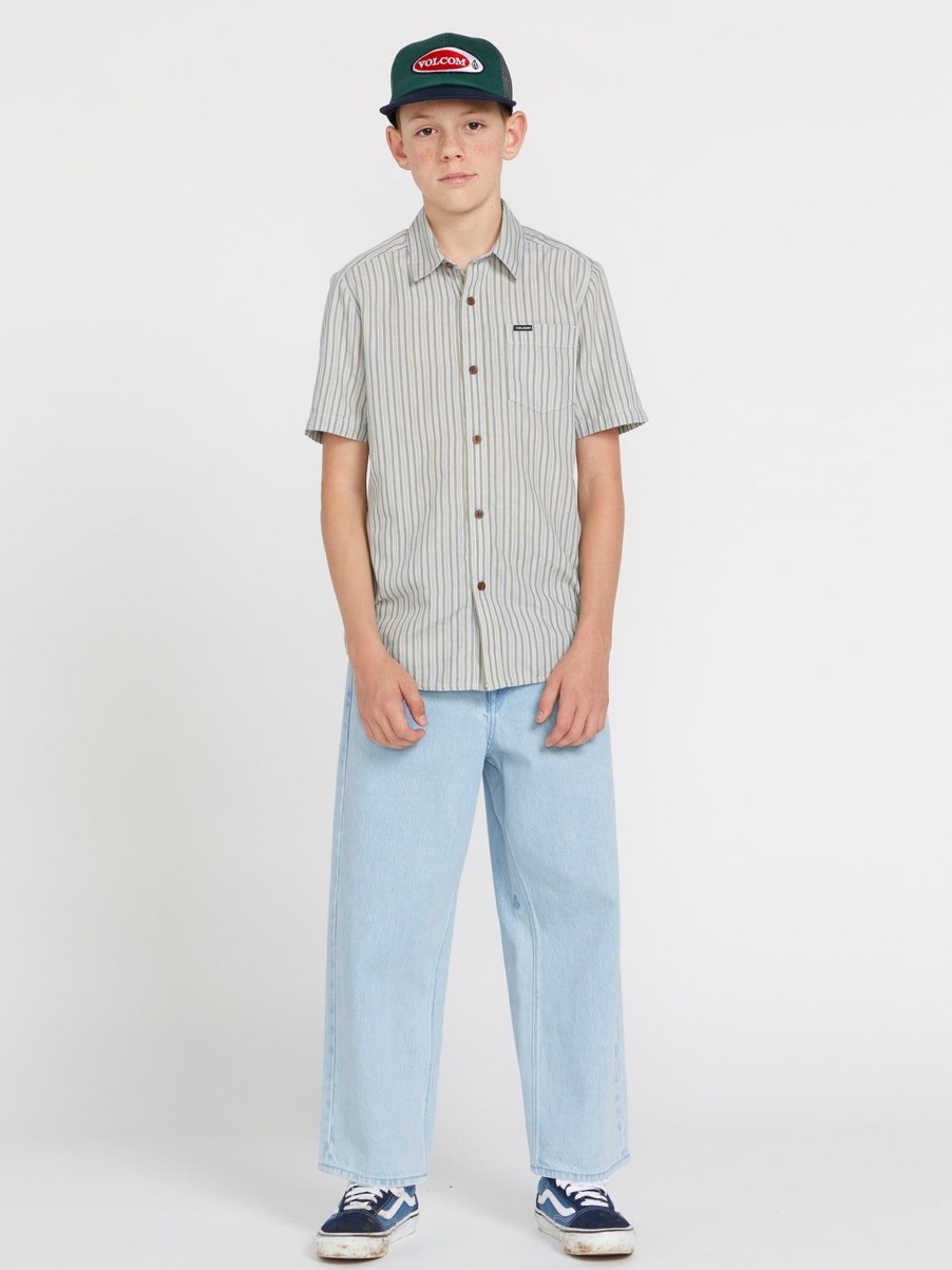 Boys Volcom Jeans | Big Boys Billow Jeans Light Blue