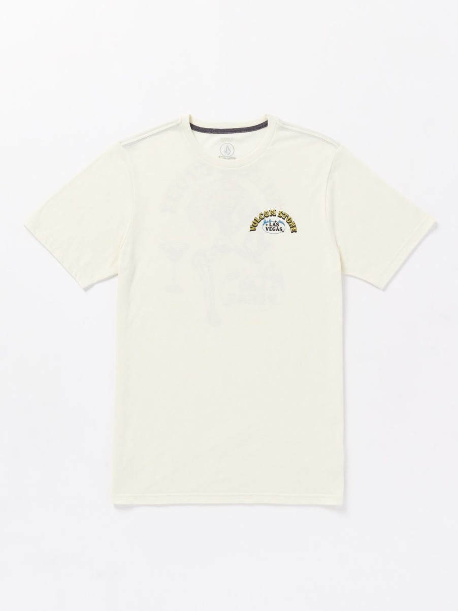 Men Volcom T-Shirts & Tanks | Showgirl Short Sleeve Tee Off White Heather