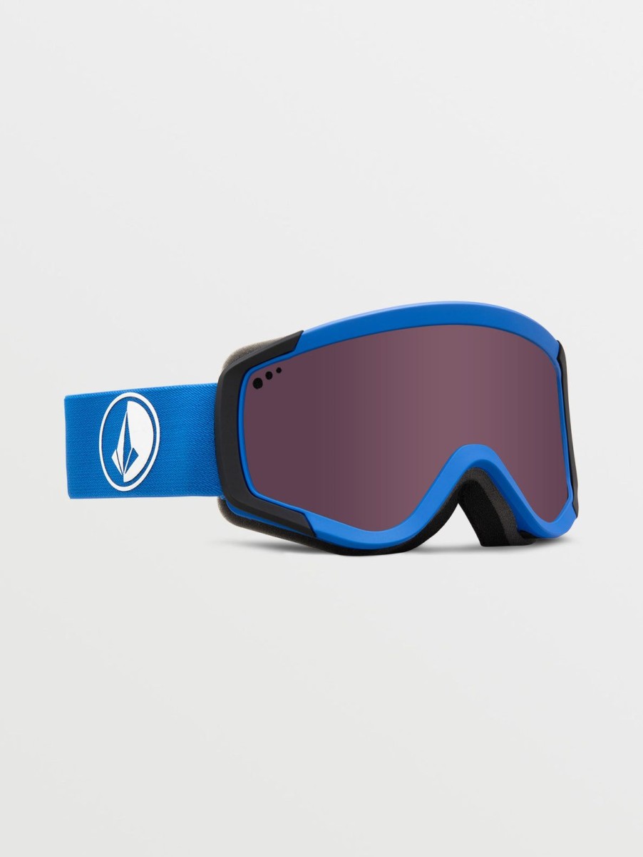 Kids Volcom Accessories | Attunga Youth Goggle - Black/Blue/Light +Bl Bronze