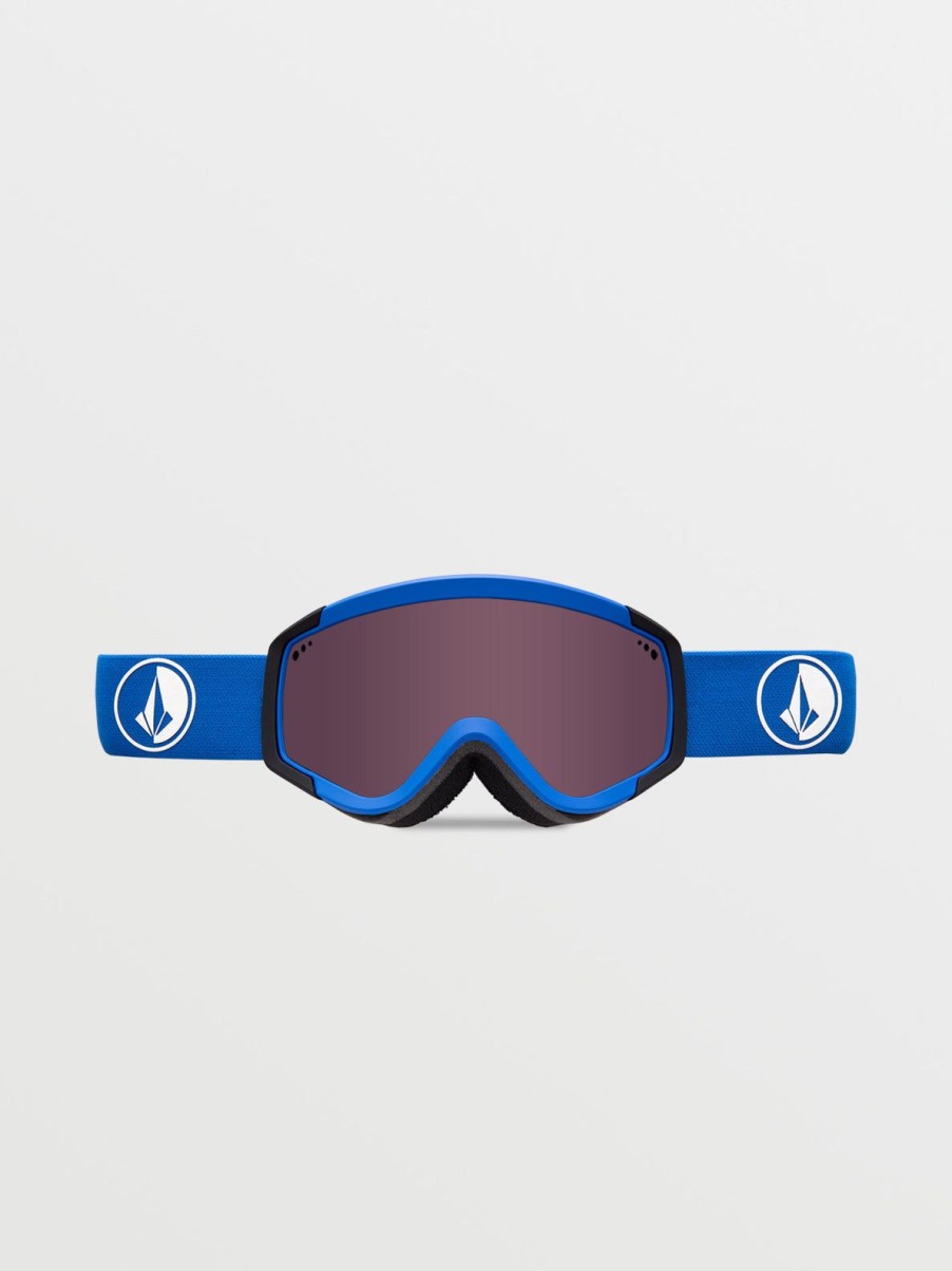 Kids Volcom Accessories | Attunga Youth Goggle - Black/Blue/Light +Bl Bronze