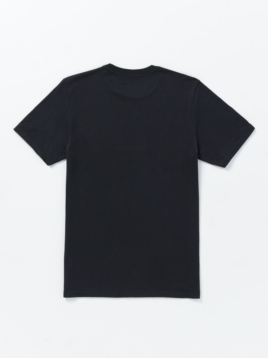 Men Volcom Golf | Stone Sane Tech Short Sleeve Tee Black