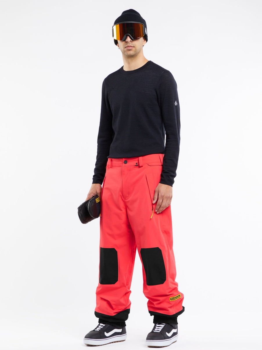 Men Volcom Pants | Mens Longo Gore-Tex Pants Orange