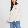 Women Volcom Hoodies & Sweatshirts | Stone Magic Boyfriend Crew Sweatshirt Cloud