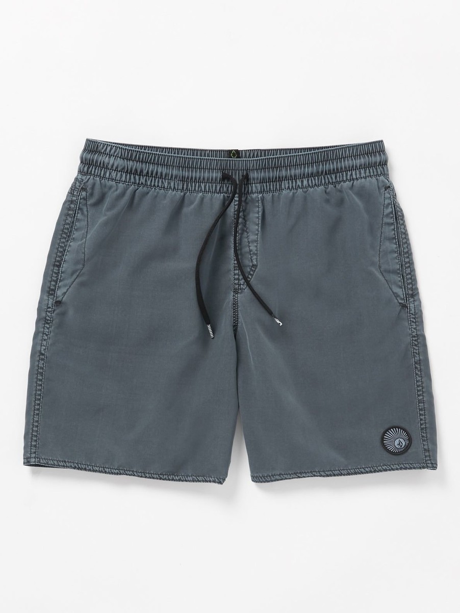 Men Volcom Boardshorts & Trunks | Center Trunks Dark Slate