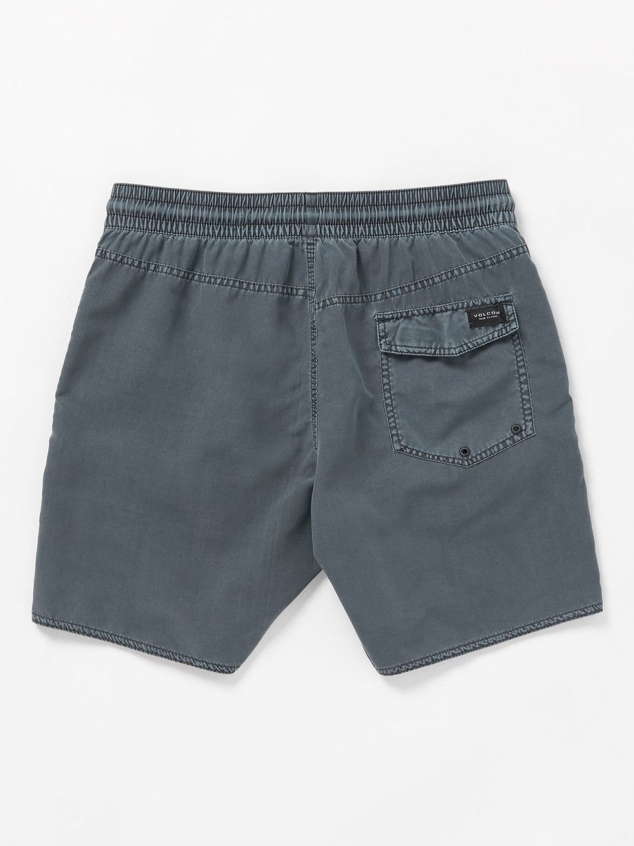 Men Volcom Boardshorts & Trunks | Center Trunks Dark Slate