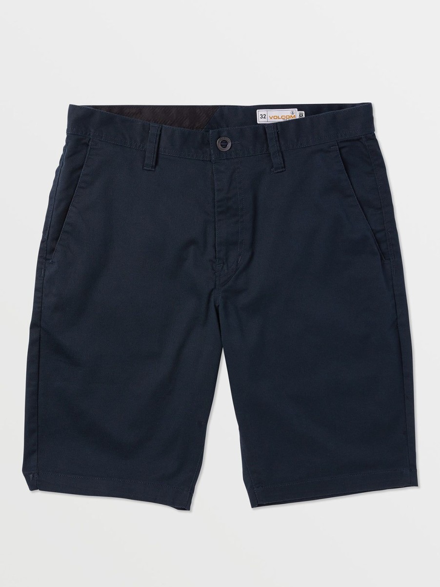 Men Volcom Golf | Frickin Modern Stretch Chino Shorts Dark Navy