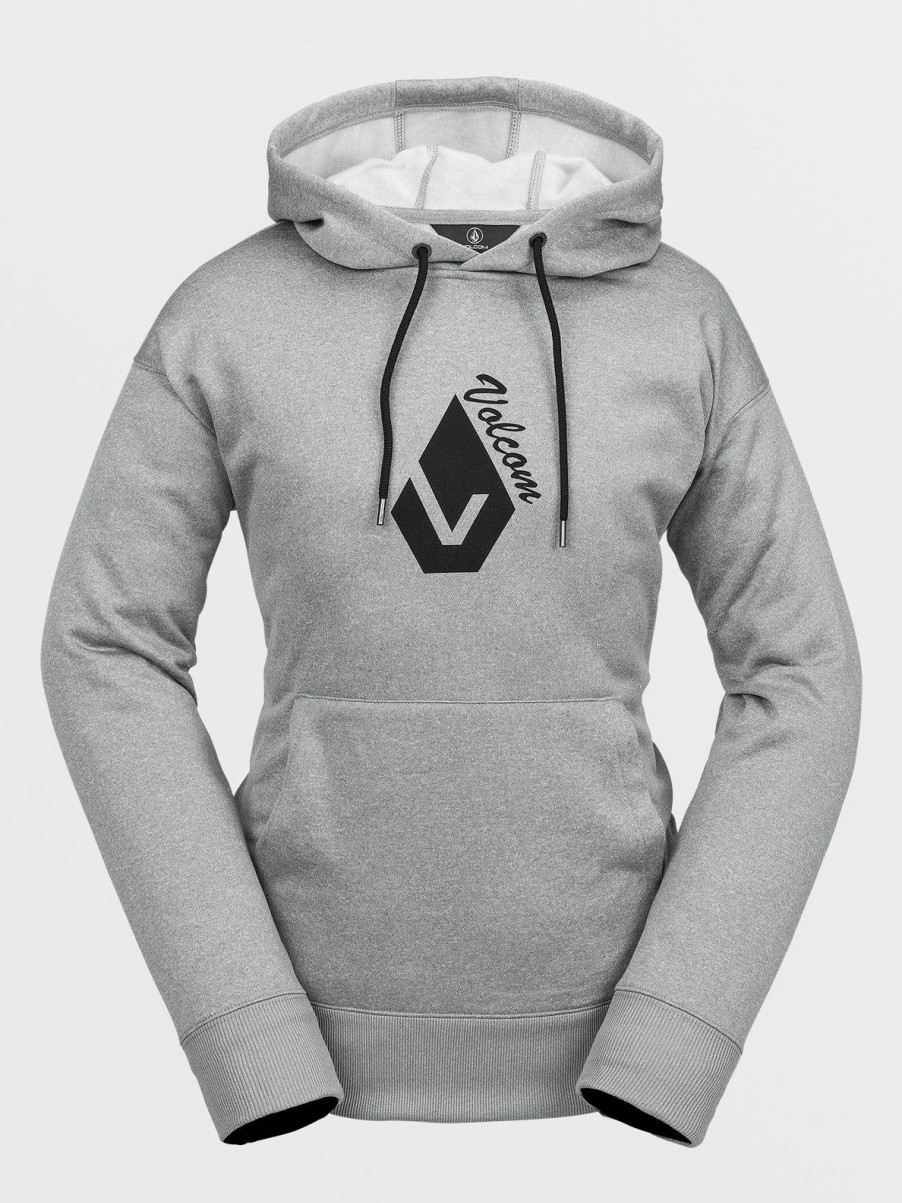 Women Volcom Layering | Womens Core Hydro Hoodie Heather Grey