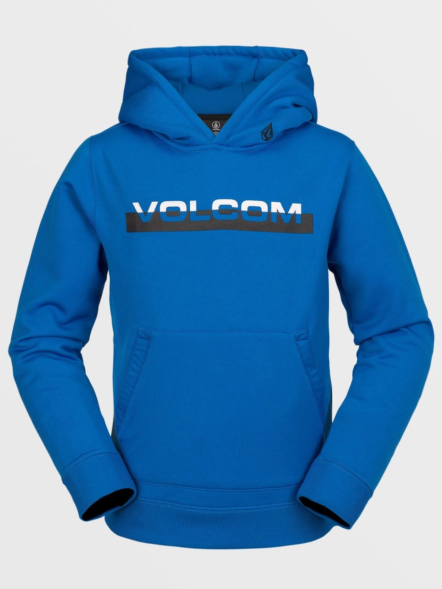 Kids Volcom Layering | Kids Riding Fleece Pullover Blue