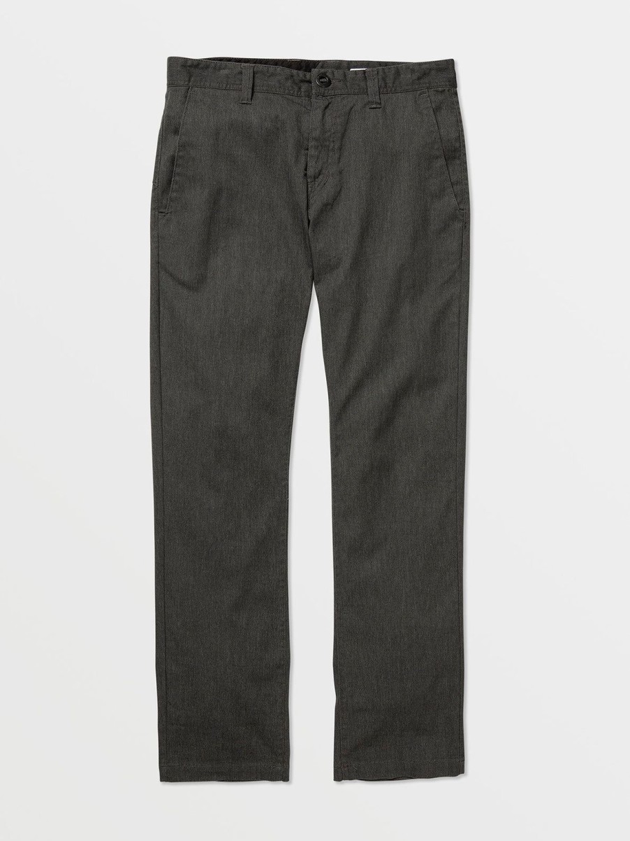 Men Volcom Golf | Frickin Modern Stretch Chino Pants Charcoal Heather