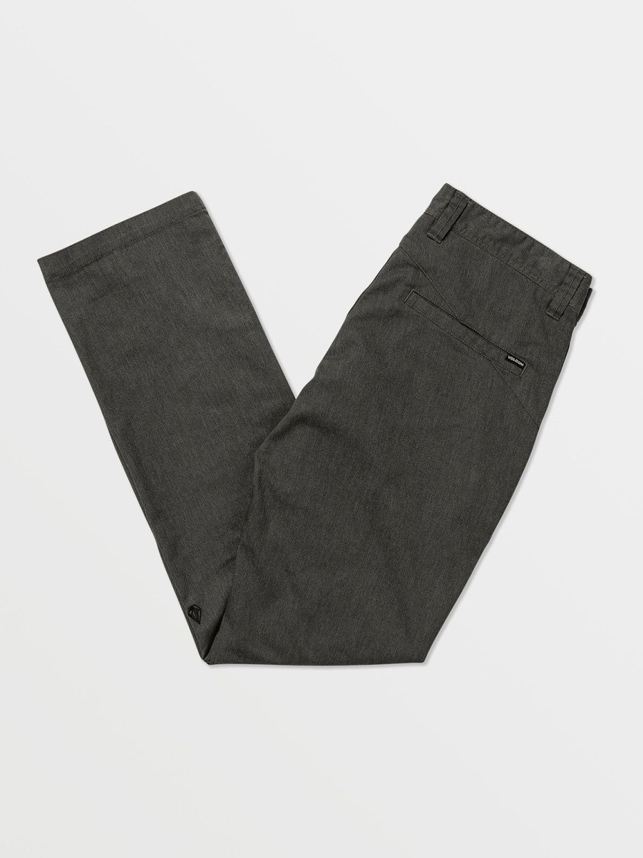 Men Volcom Golf | Frickin Modern Stretch Chino Pants Charcoal Heather