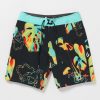 Men Volcom Boardshorts & Trunks | Paradise Bound Mod-Tech Boardshorts Black