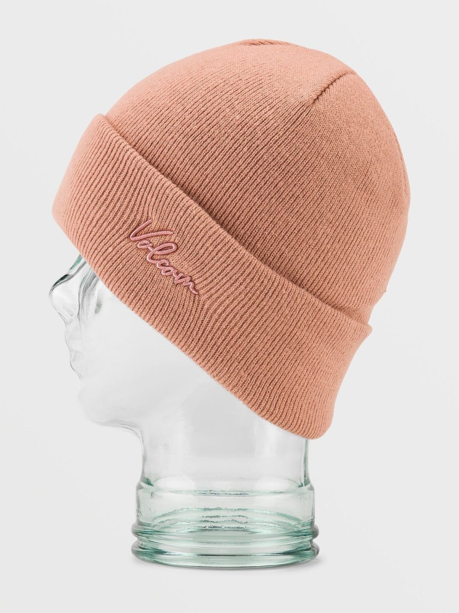 Women Volcom Beanies | Womens V.Co Fave Beanie Earth Pink