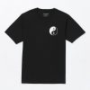 Men Volcom T-Shirts & Tanks | Counterbalance Short Sleeve Tee Black