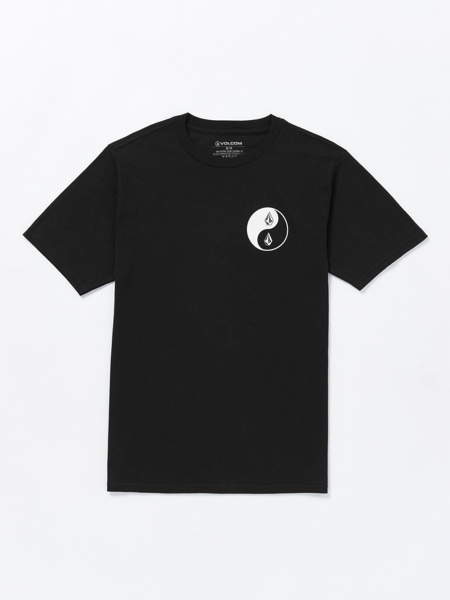 Men Volcom T-Shirts & Tanks | Counterbalance Short Sleeve Tee Black