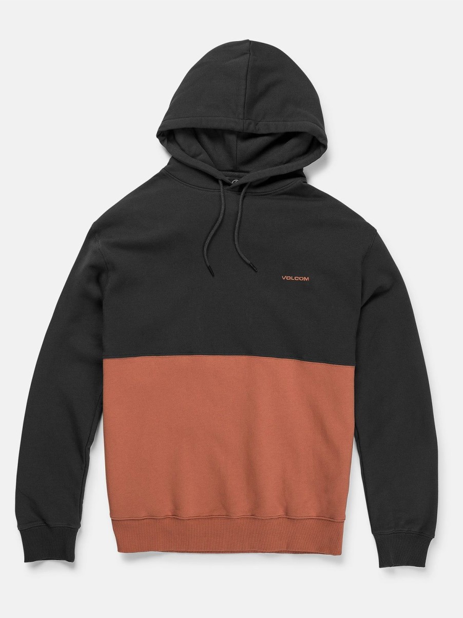 Men Volcom Hoodies & Sweatshirts | Divided Hoodie Rust