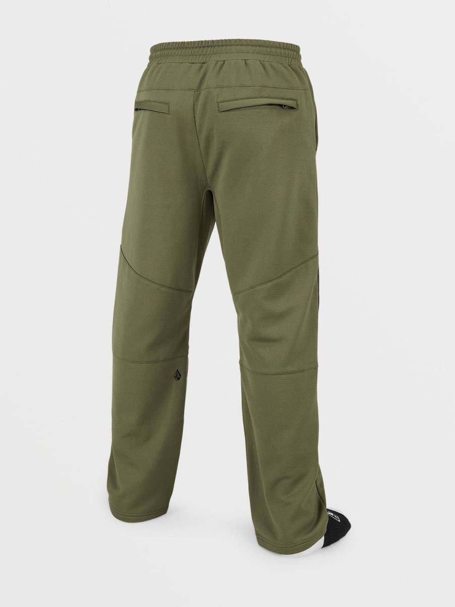 Men Volcom Layering | Mens Tech Fleece Pants Military