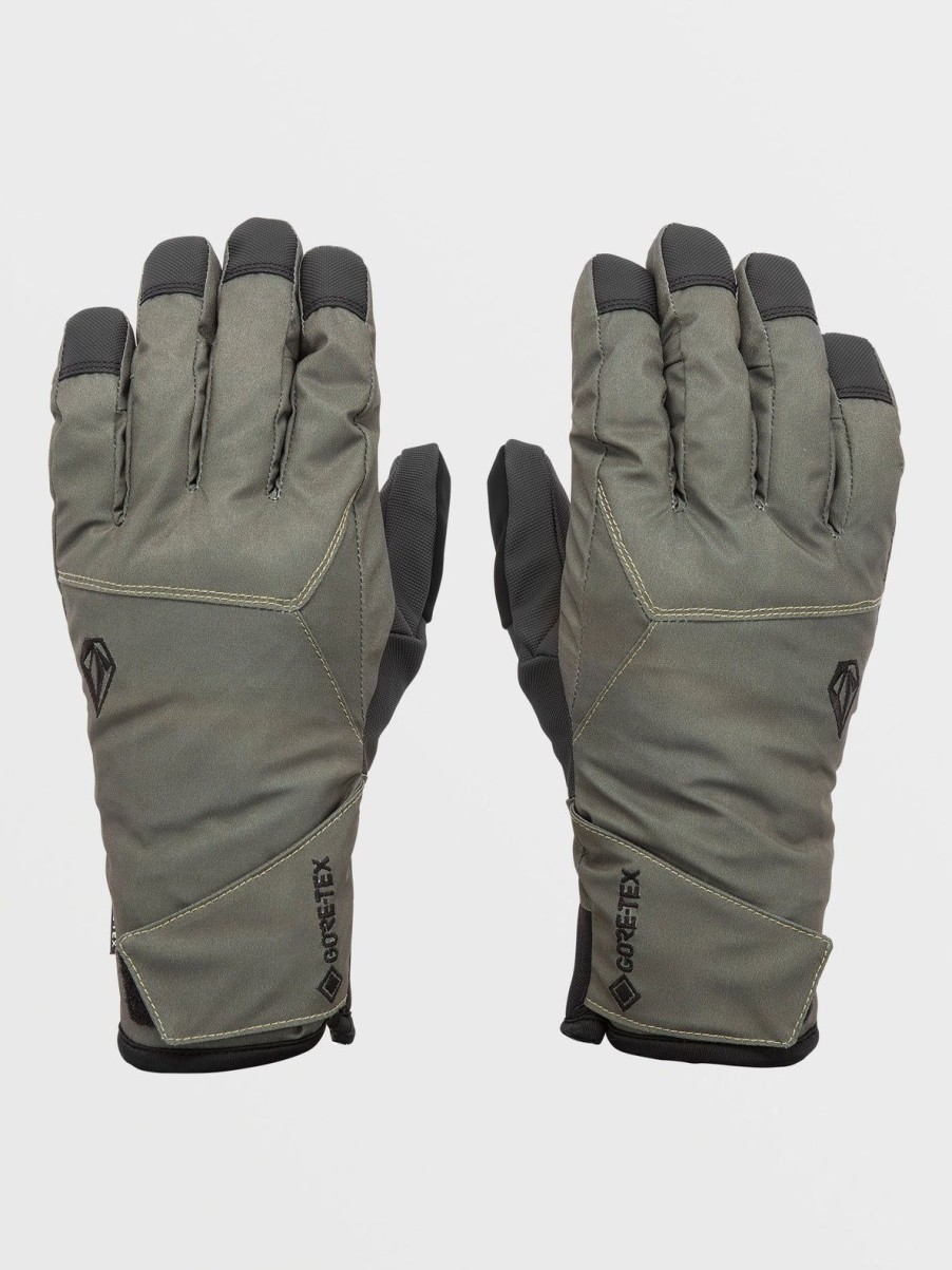 Men Volcom Gloves & Mitts | Mens Cp2 Gore-Tex Gloves Light Military