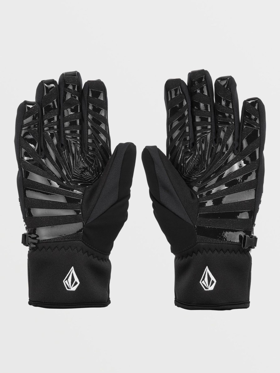 Men Volcom Gloves & Mitts | Mens V.Co Nyle Gloves Black White